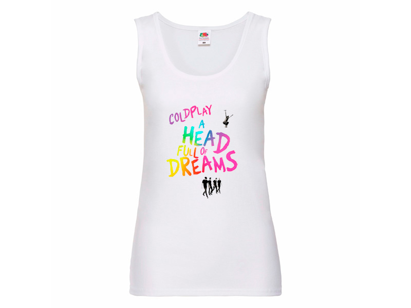 Camiseta tirantes para mujer de Coldplay - A head full of dreams