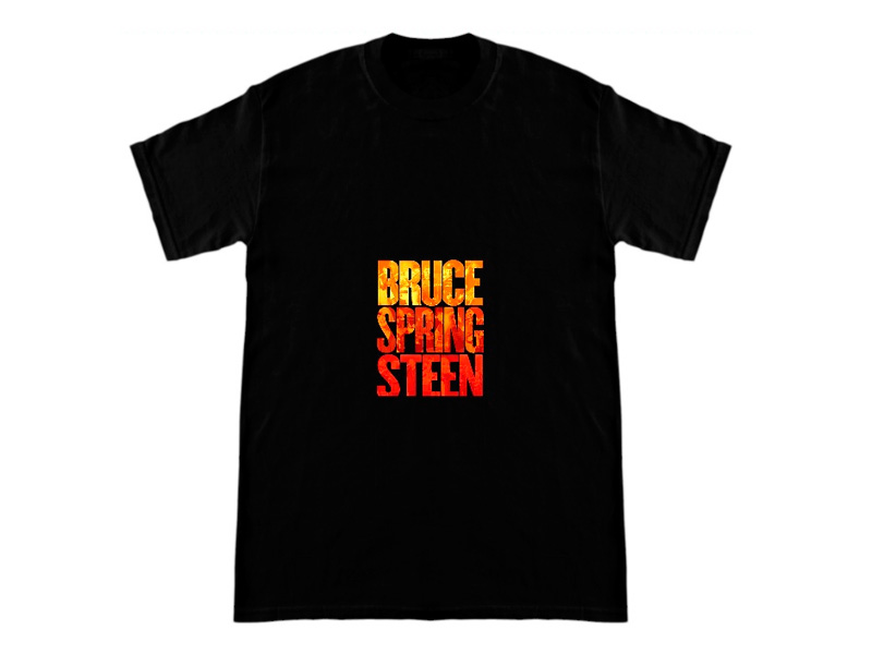 Camiseta negra para mujer de Bruce Springsteen