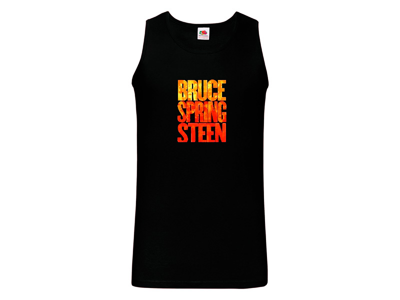 Camiseta negra de tirantes de Bruce Springsteen