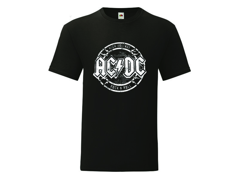 Camiseta AC/DC - High Voltage - logo blanco