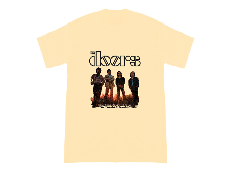 Bravado – T-Shirt Uomo The Doors 'Waiting For The Sun', 100% Cotone, Vintage Band Tour 1968