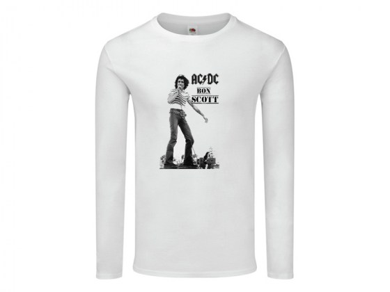 Camiseta mujer manga larga AC/DC Bon Scott