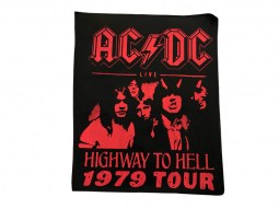 Parche Espaldera AC/DC Highway To Hell Roja