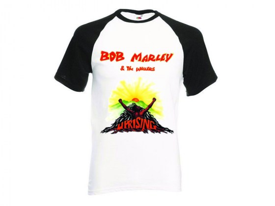 Bob Marley - Uprising  - camiseta beisbol