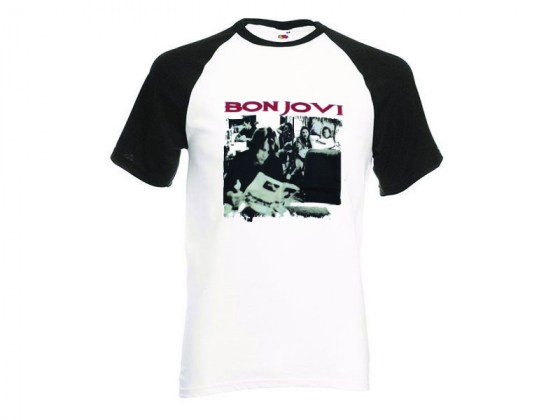 amiseta Bon Jovi Cross Road - beisbol hombre