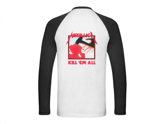 Camiseta Metallica - Kill'em All béisbol manga