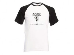 Camiseta AC/DC Flick of the Switch manga corta Beisbol