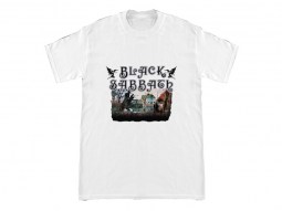 Camiseta Black Sabbath color blanco