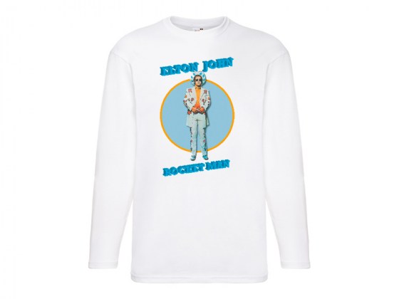 Camiseta Elton John Manga Larga