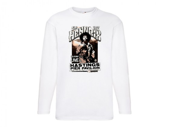 Camiseta Jimi Hendrix Manga Larga
