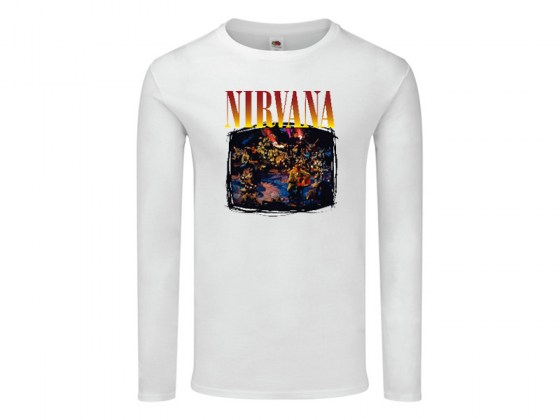 Camiseta Nirvana Manga Larga Mujer