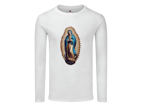Camiseta manga larga mujer Virgen de Guadalupe