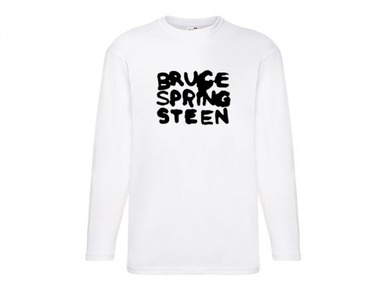 Camiseta blanca manga larga Bruce Springsteen