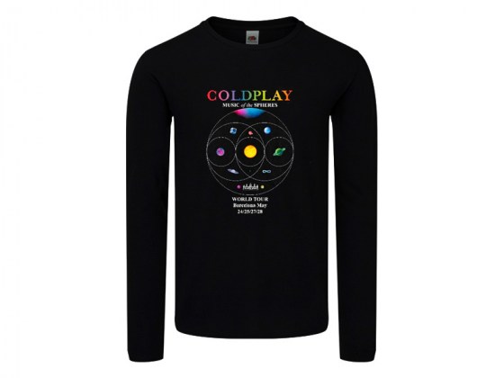 Camiseta manga larga mujer Coldplay World Tour 2023