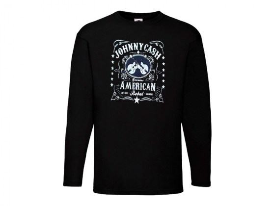 Camiseta Johnny Cash Manga Larga