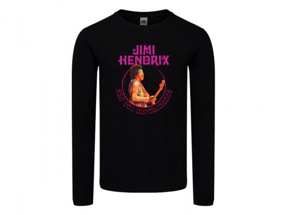 Camiseta Jimi Hendrix Manga Larga Mujer