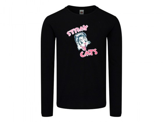 Camiseta Stray Cats Manga Larga Mujer