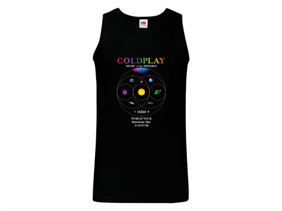 Camiseta tirantes Coldplay World Tour 2023