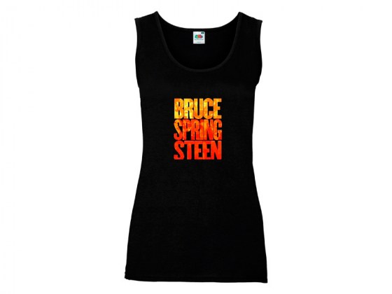 Camiseta negra de tirantes para mujer de Bruce Springsteen