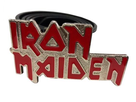 Cinturón Iron Maiden Letra Roja
