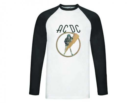 Camiseta AC/DC High Voltage - manga larga beisbol
