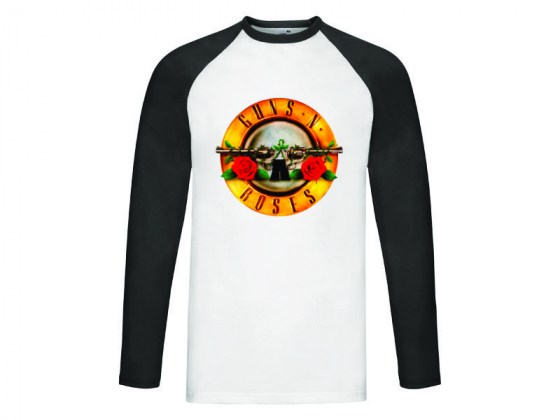 Camiseta Guns N' Roses - manga larga beisbol