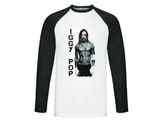Iggy Pop camiseta manga larga beisbol
