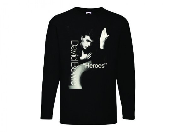 David Bowie - Heroes - camiseta manga larga