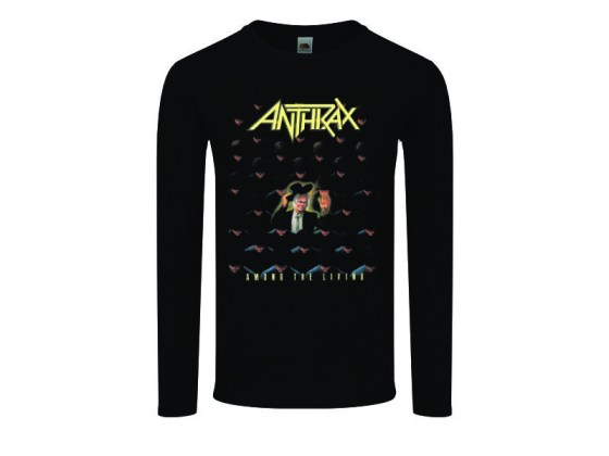 camiseta Anthrax - Among the Living - manga larga mujer