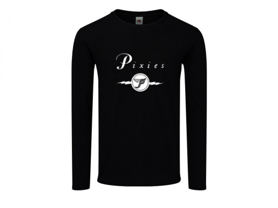 Camiseta Pixies manga larga mujer negra