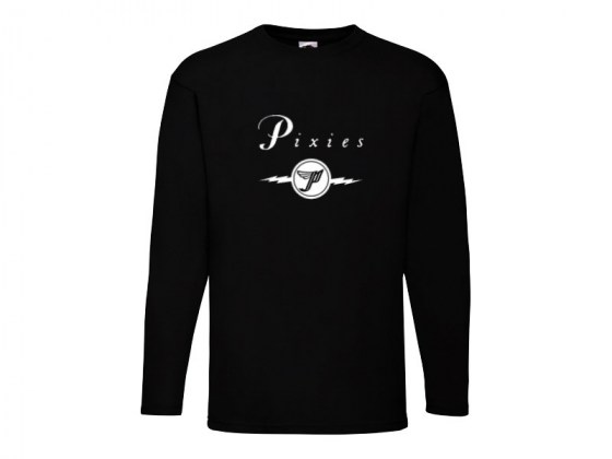Camiseta Pixies manga larga negra