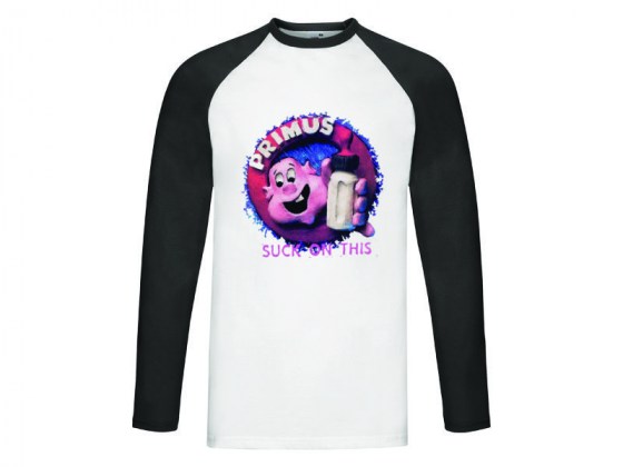 Camiseta Primus - Suck on This - manga larga beisbol