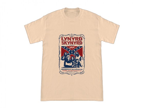 Camiseta color natural Lynyrd Skynyrd