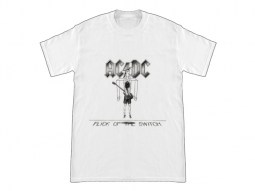Camiseta de Mujer AC/DC Flick Of The Switch Blanca