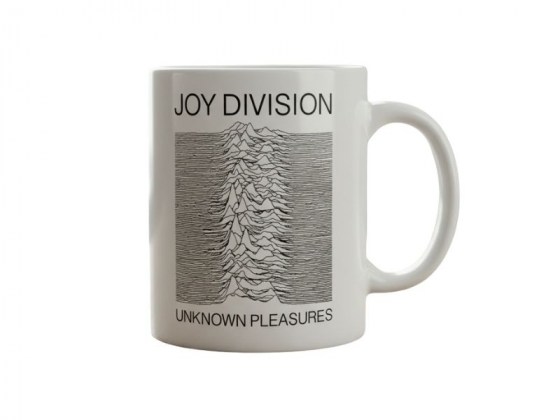 Taza Joy Division - Unknown Pleasures - blanca