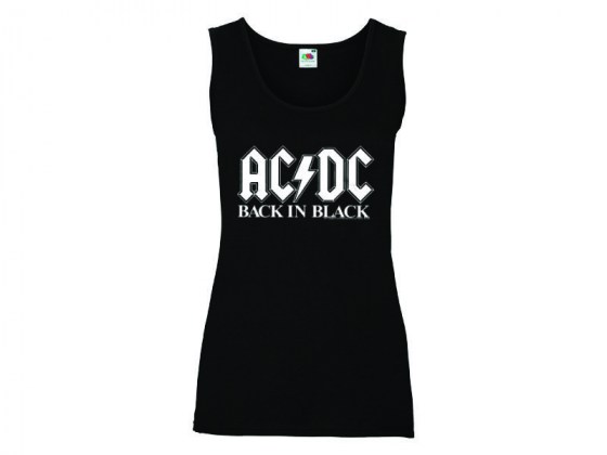 Camiseta AC/DC  Back In Black - tirantes mujer