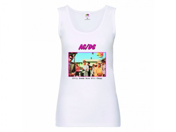 Camiseta AC/DC - For Dirty Deeds Done Dirt Cheap - tirantes mujer