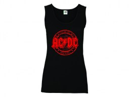 Camiseta AC/DC High Voltage Rojo - mujer