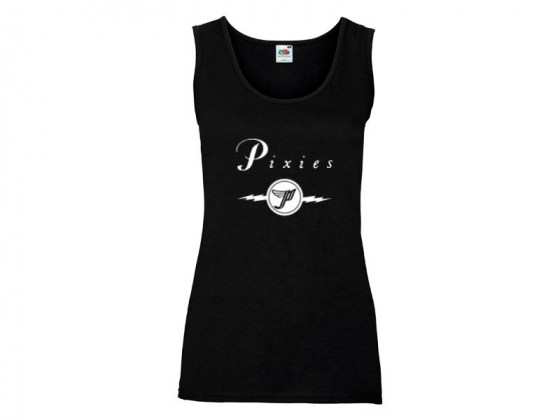 Camiseta Pixies - tirantes mujer negra