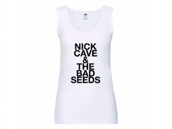 Camiseta Nick Cave & The Bad Seeds - tirantes  blanca mujer