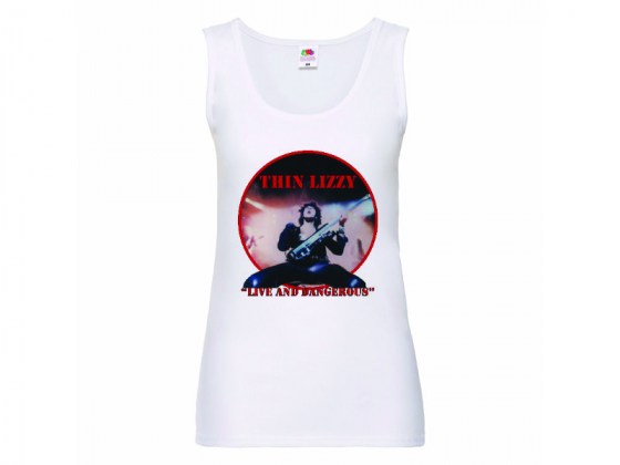 Camiseta Thin Lizz - Live and Dangerous - tirantes mujer