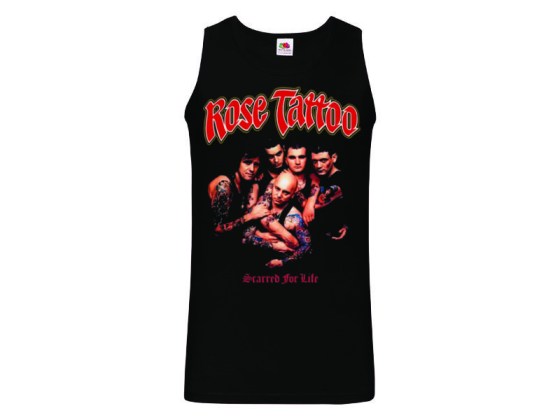 Camiseta Rose Tattoo - Scarred for Life - tirantes